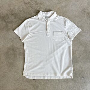 Men's J.Crew Knit White Polo Shirt